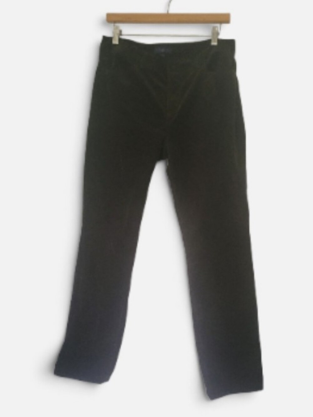 Talbots Heritage Corduroy Straight Pants Womens 12P Brown Cotton Blend Mid Rise